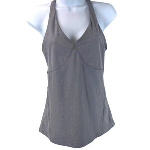 prAna Tank Small Womens Built in Sports Bra Stretch Pullover Active Yoga Size S
